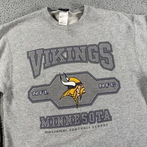 Minnesota Vikings Sweater Mens Large NFL Football‎ Pro Player Pullover Crewneck